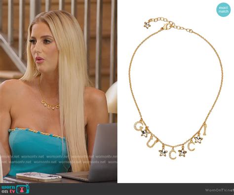 gucci necklace selling sunset|Emma’s gold Gucci necklace on Selling Sunset .